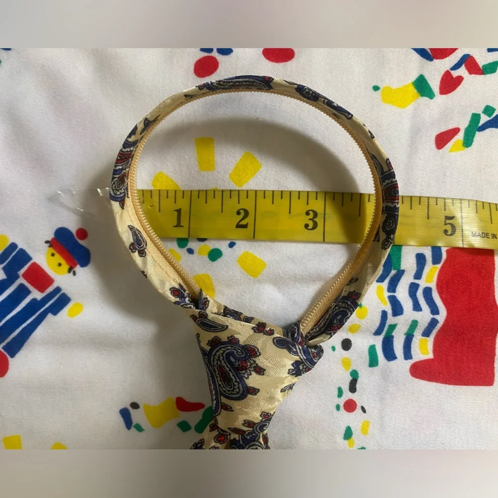Small Little Kids Adjustable Paisley Patterned Tie